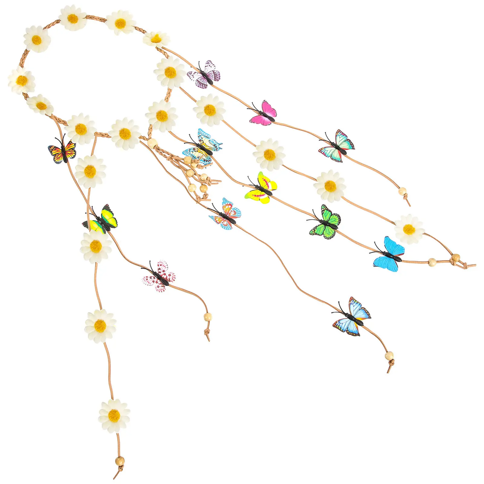 Daisy Flower Crown Headband Bohemian Floral Headdress Adjustable Sliding Bead Lightweight Comfortable for Women Wedding Prom
Daisy Flower Crown Headband Bohemian Floral Headdress Adjustable Sliding Bead Lightweight Comfortable for Women Wedding Prom