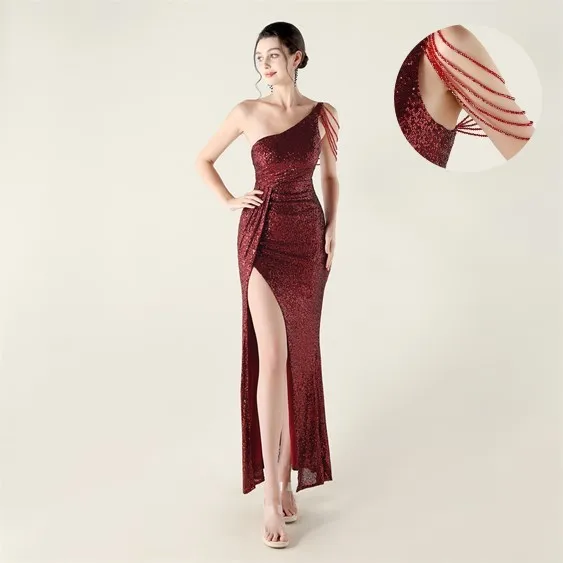 Prom Dress Women Party Long Wedding Guest Evening Dress Off Shoulder Sequin Maxi Dress Emerald Green High Slit Fish Tail
Prom Dress Women Party Long Wedding Guest Evening Dress Off Shoulder Sequin Maxi Dress Emerald Green High Slit Fish Tail