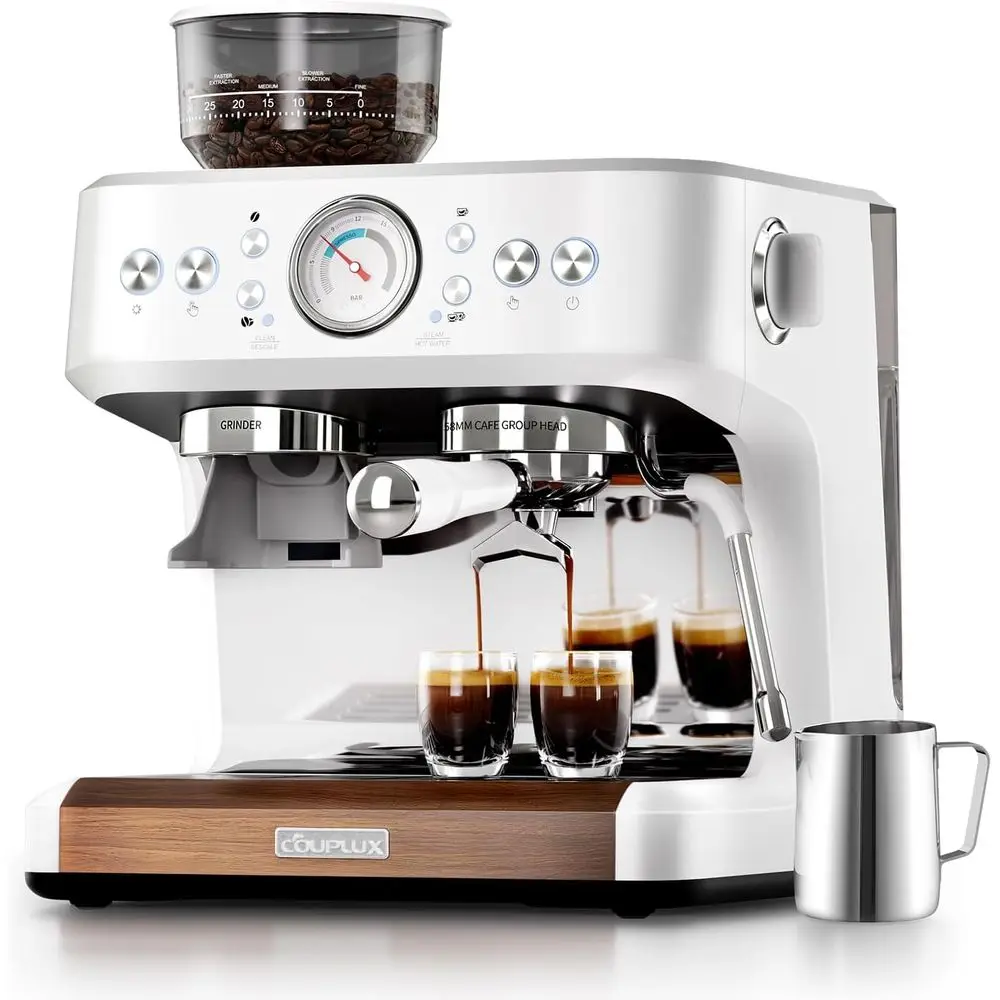 hine with Grinder, 58MM Caé (2026 UPGRADED) hine with Anti-Static Grinder/Milk Steam Wand 15 Bar Coee hines or Home puccino & La
hine with Grinder, 58MM Caé (2026 UPGRADED) hine with Anti-Static Grinder/Milk Steam Wand 15 Bar Coee hines or Home puccino & La