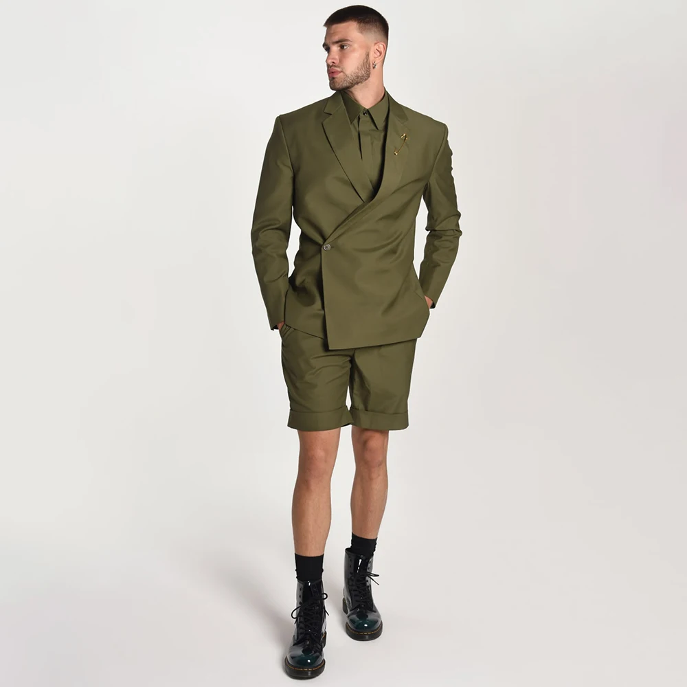 Army Green Men's Suits Customized One-Button Notch Lapel Slim Fit Blazer High Quality 2 Piece Jacket Pants Sets Costume Homme
Army Green Men's Suits Customized One-Button Notch Lapel Slim Fit Blazer High Quality 2 Piece Jacket Pants Sets Costume Homme