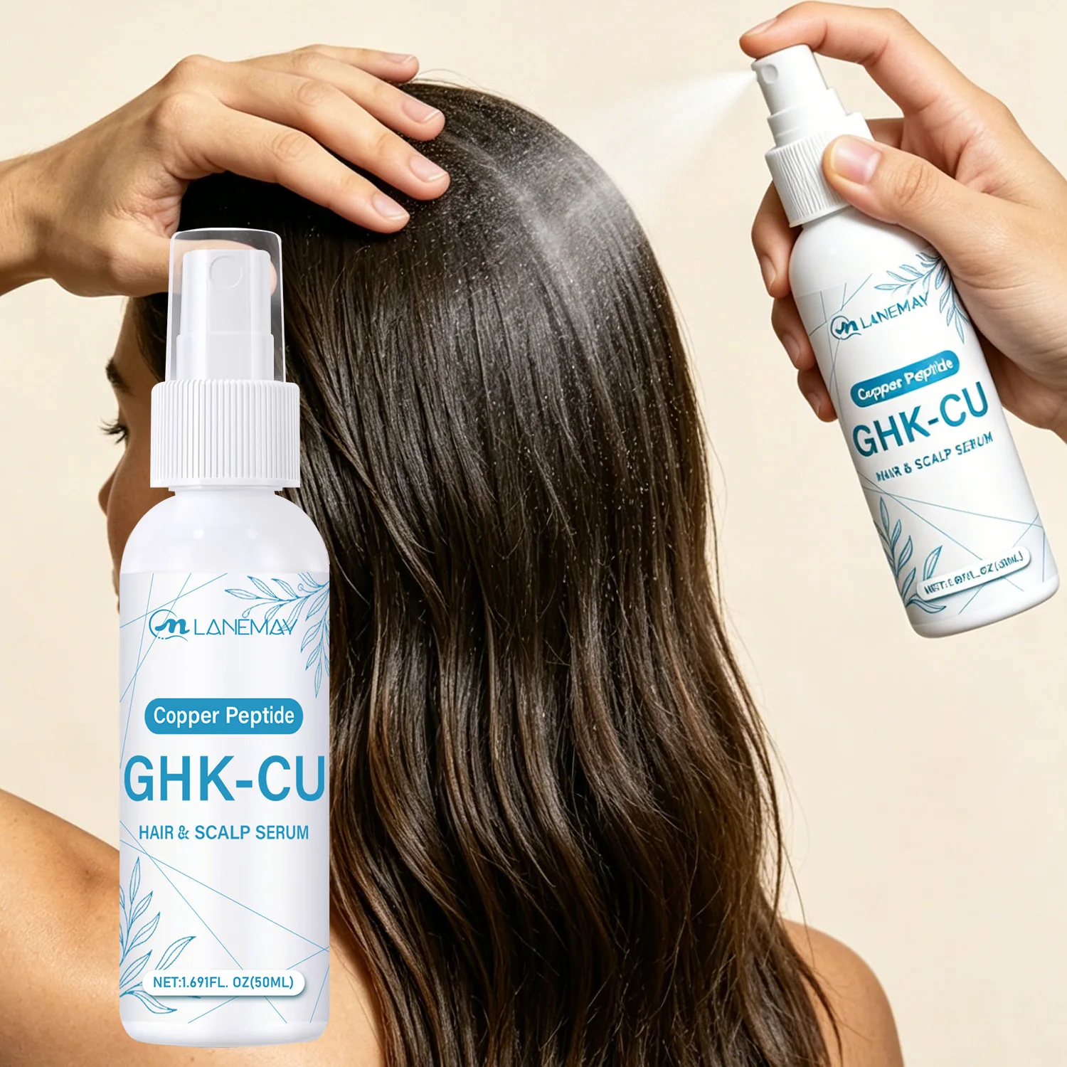 1% GHK-CU Copper Peptide Hair & Scalp Serum Mist.Restore vitality to your hair and scalp with this 1% GHK-CU Copper Peptide Seru
1% GHK-CU Copper Peptide Hair & Scalp Serum Mist.Restore vitality to your hair and scalp with this 1% GHK-CU Copper Peptide Seru