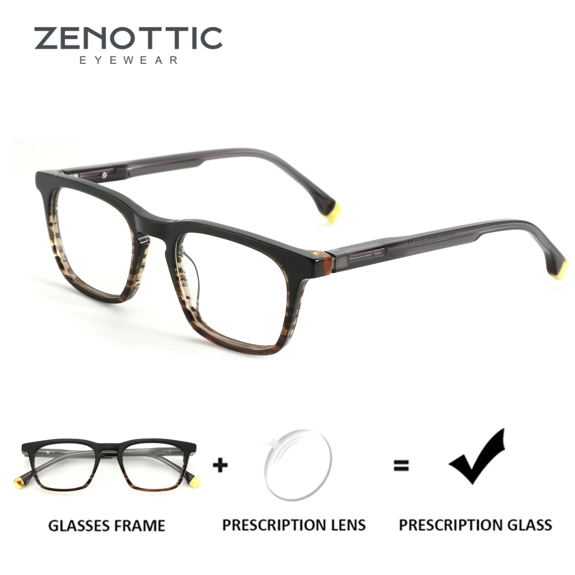 ZENOTTIC (S Size) Fashion Square Progressive Prescription Glasses Handmade Acetate Myopia Eyewear Optical Eyeglasses
ZENOTTIC (S Size) Fashion Square Progressive Prescription Glasses Handmade Acetate Myopia Eyewear Optical Eyeglasses
