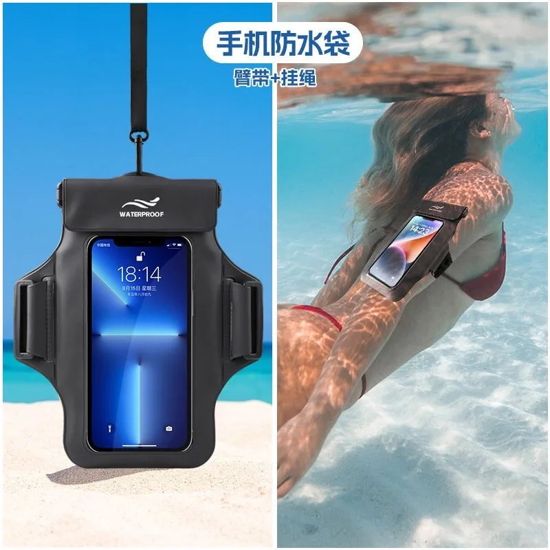 Mobile phone waterproof bag can touch the screen for swimming, rainstorm prevention, neck hanging, arm sponge waterproof sleeve
Mobile phone waterproof bag can touch the screen for swimming, rainstorm prevention, neck hanging, arm sponge waterproof sleeve