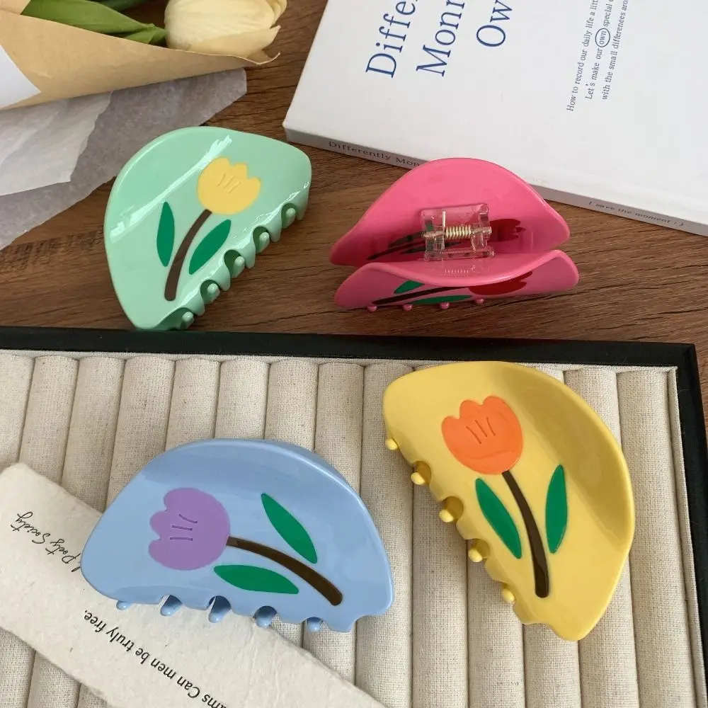 Rhinestone Tulip Flower Hair Claw Hairpin Headwear Acetic Acid Shark Clip Geometry Barrette Back Head Hair Grab Girls
Rhinestone Tulip Flower Hair Claw Hairpin Headwear Acetic Acid Shark Clip Geometry Barrette Back Head Hair Grab Girls