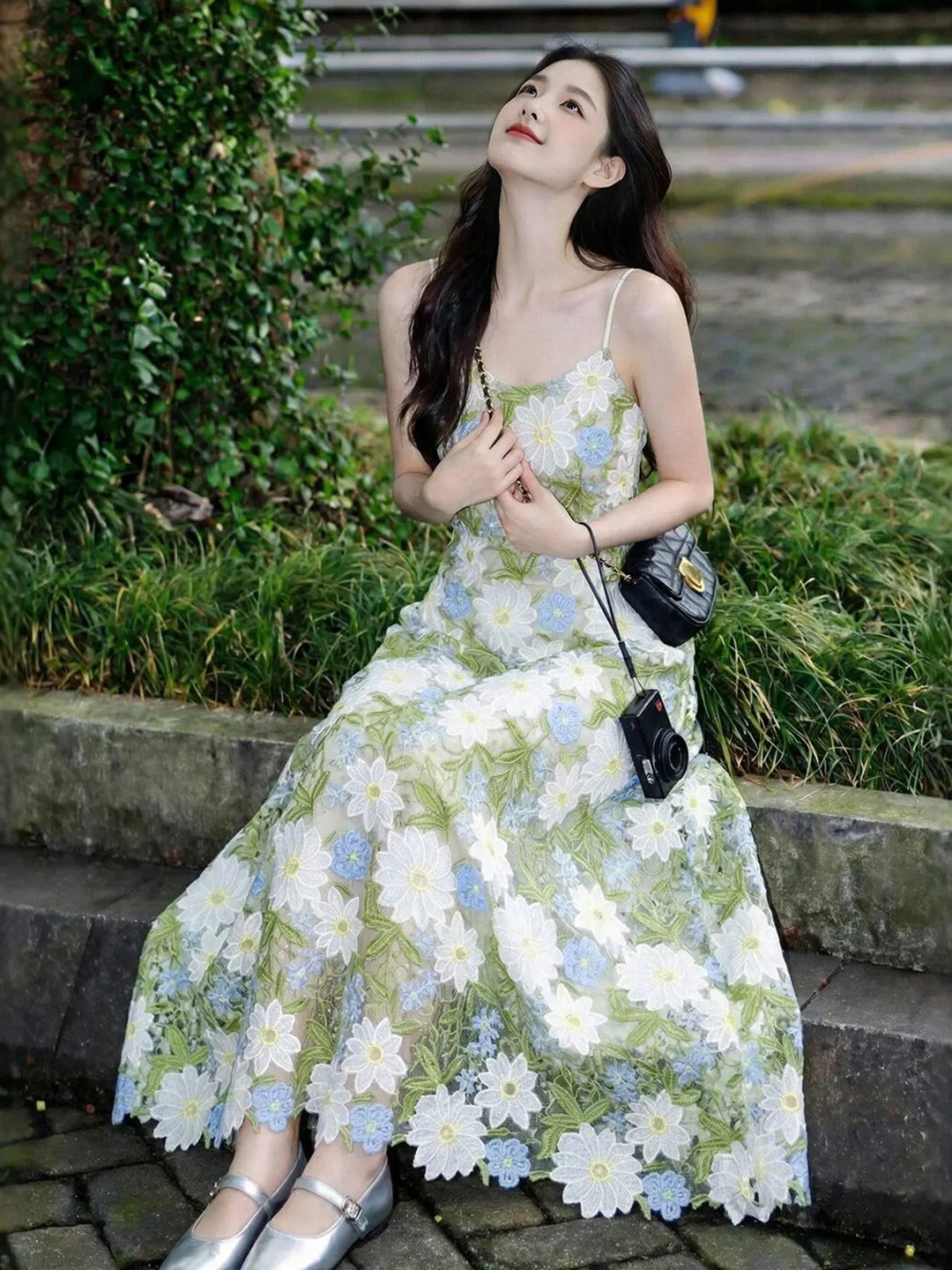 Summer Floral Print Dress Vacation Style Waist Cinched Slimming Beach Long Dress Shoulder Baring High Waist Polyester Fiber
Summer Floral Print Dress Vacation Style Waist Cinched Slimming Beach Long Dress Shoulder Baring High Waist Polyester Fiber