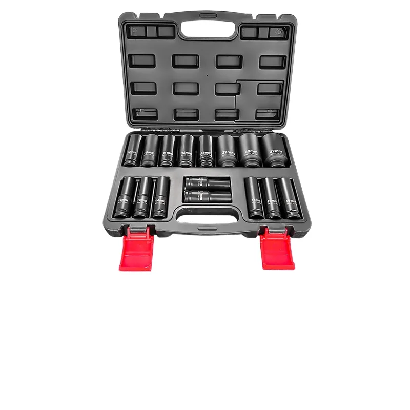 ~Extended hexagonal electric wind cannon sleeve combination set, big flying wind cannon sleeve wrench toolbox thickened
~Extended hexagonal electric wind cannon sleeve combination set, big flying wind cannon sleeve wrench toolbox thickened