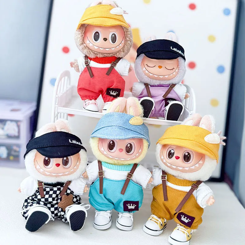 For V1 V2 V3 Labubu Doll Clothing Fashion Hoodie Doll Accessories Dopamine Style Checkered Overalls T-shirt Set Ropa Labubu
For V1 V2 V3 Labubu Doll Clothing Fashion Hoodie Doll Accessories Dopamine Style Checkered Overalls T-shirt Set Ropa Labubu