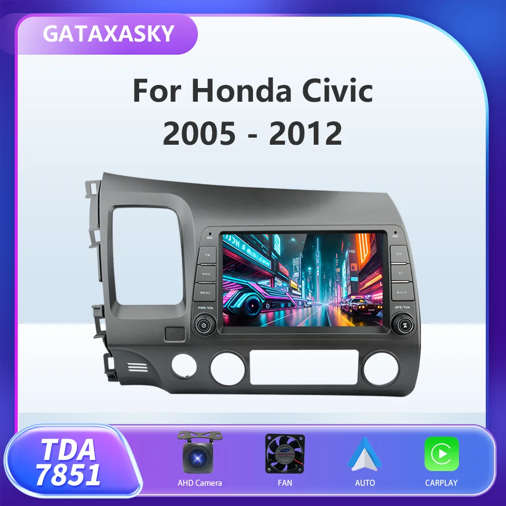 Автомагнитола GATAXASKY для Honda Civic 2005-2012, мультимедийный видеоплеер с голосовым управлением, 4G, GPS, автонавигатор, 2 din
Автомагнитола GATAXASKY для Honda Civic 2005-2012, мультимедийный видеоплеер с голосовым управлением, 4G, GPS, автонавигатор, 2 din