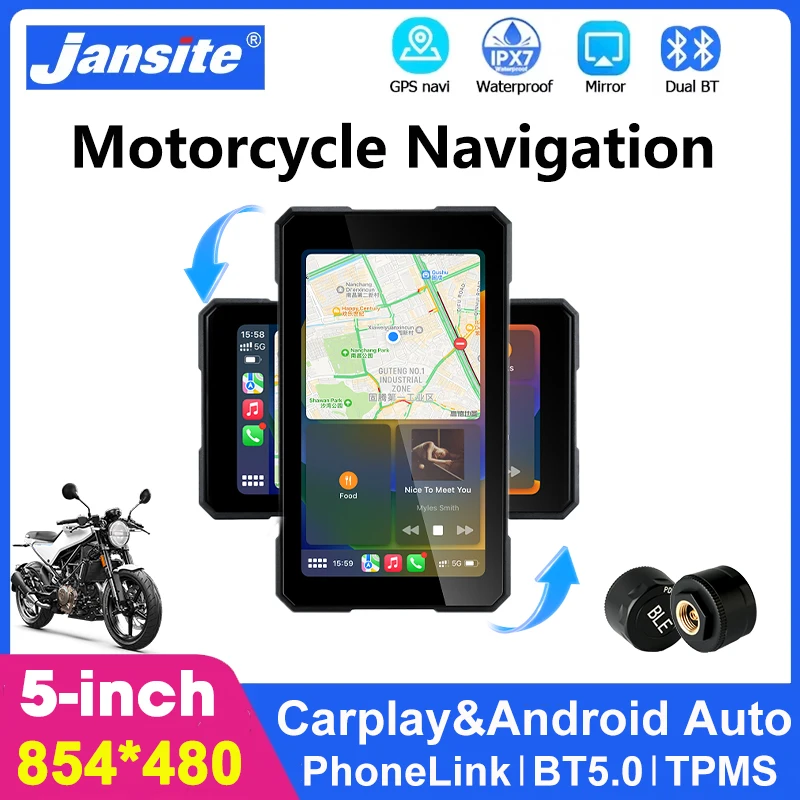 5 inch Motorcycle Carplay Screen Android Auto Portable Digital Moto Dashboard GPS Navigation IPX7 Waterproof Touch Screen
5 inch Motorcycle Carplay Screen Android Auto Portable Digital Moto Dashboard GPS Navigation IPX7 Waterproof Touch Screen