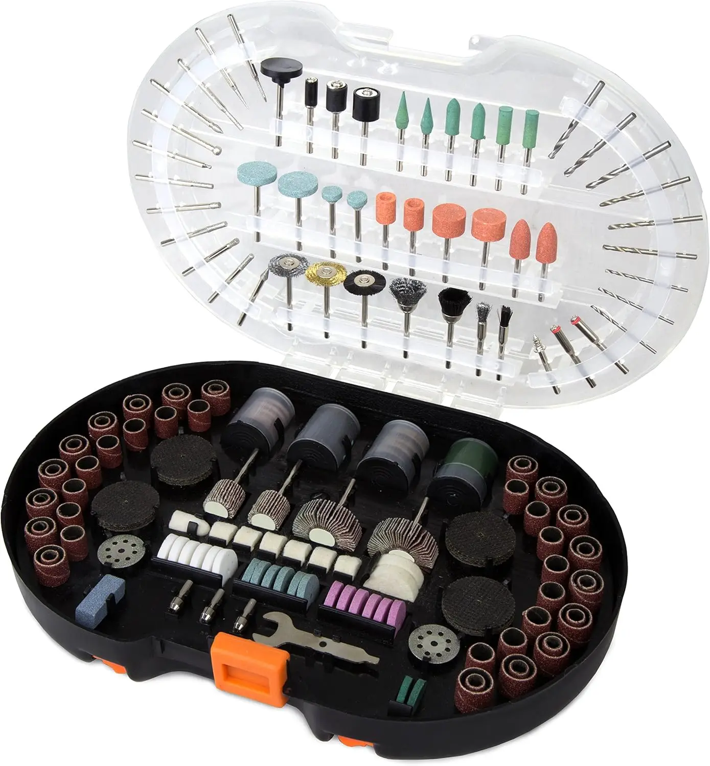 327-Piece Rotary Tool Accessory Kit with Carrying Case
327-Piece Rotary Tool Accessory Kit with Carrying Case