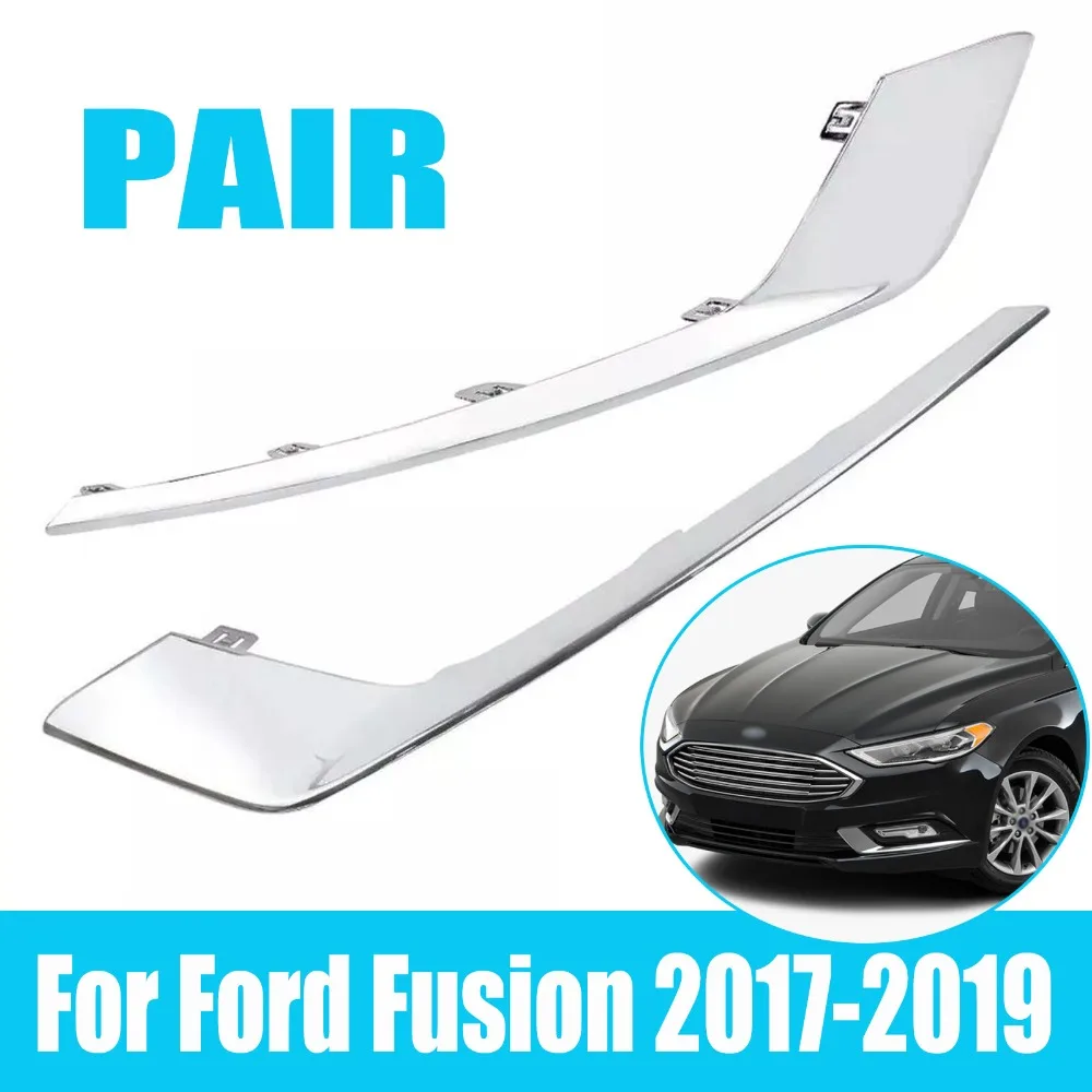 Pair Fog Light Lamp Bezel Trim Chrome Right & Left For Ford Fusion 2017 18 2019
Pair Fog Light Lamp Bezel Trim Chrome Right & Left For Ford Fusion 2017 18 2019