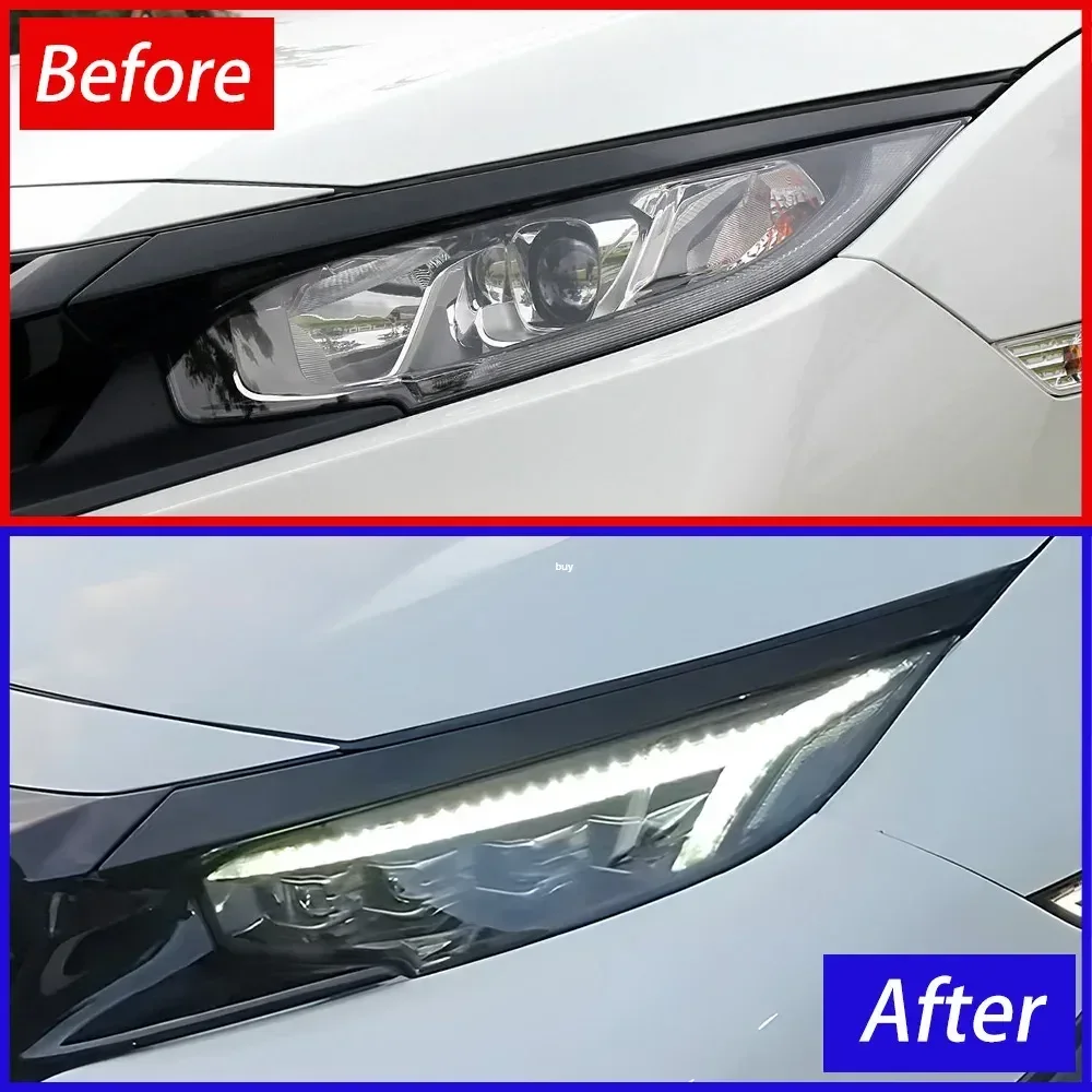 For Honda Civic X 10Th 2016-2021 LED Car Front Lamps Assembly Upgrade High Quality Dynamic 4 Projector Lens Tool Accessories
For Honda Civic X 10Th 2016-2021 LED Car Front Lamps Assembly Upgrade High Quality Dynamic 4 Projector Lens Tool Accessories