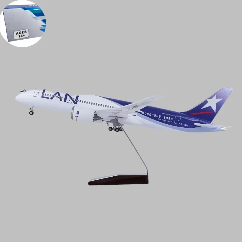 1/130 Scale 43 Cm Jet Resin Aircraft Model B787 Chile Dreamliner Model With Lights And Wheels Collection Home Decor Display
1/130 Scale 43 Cm Jet Resin Aircraft Model B787 Chile Dreamliner Model With Lights And Wheels Collection Home Decor Display