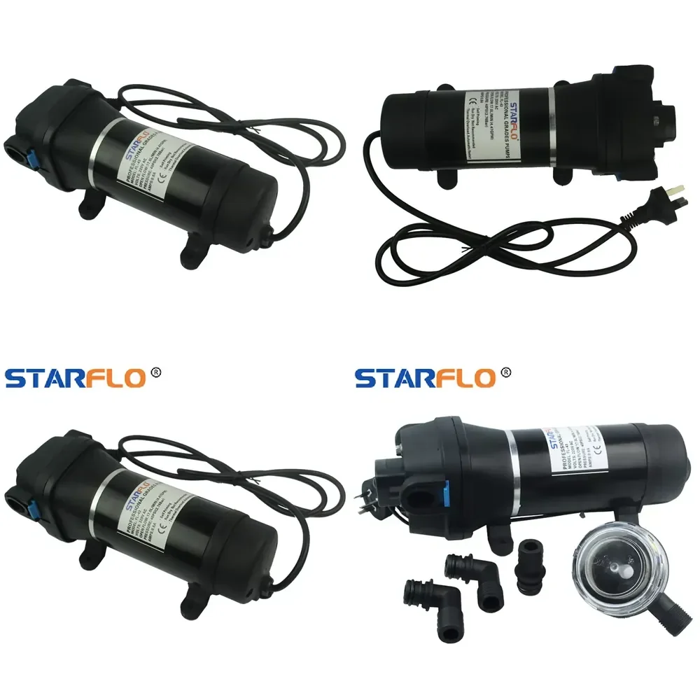 STARFLO FL-43 220VAC 17LPM 40psi High Flow Volume 4-Chamber Diaphragm Water Self Priming Large Flow Rate Pumps
STARFLO FL-43 220VAC 17LPM 40psi High Flow Volume 4-Chamber Diaphragm Water Self Priming Large Flow Rate Pumps