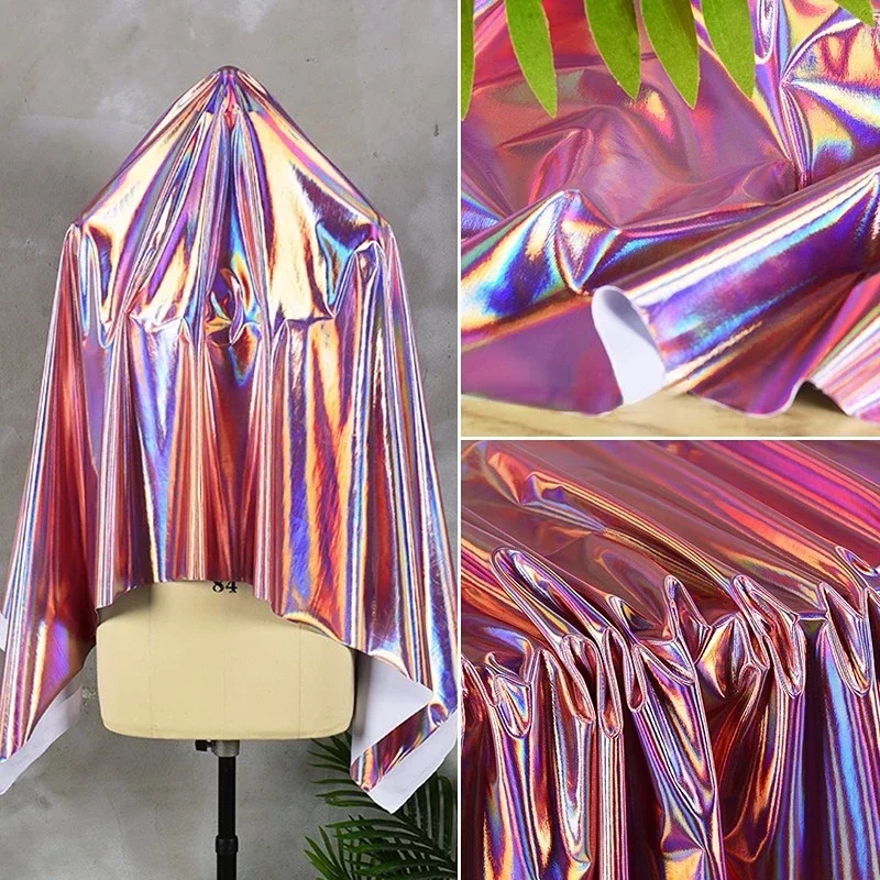 Pink Illusion Waterproof Elastic Fabric with Bright Imitation Leather Gilding Design Cloth by the Meter for Diy SewingMaterial
Pink Illusion Waterproof Elastic Fabric with Bright Imitation Leather Gilding Design Cloth by the Meter for Diy SewingMaterial