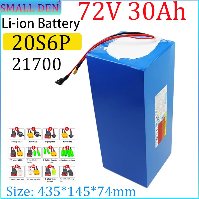 Новый литиевый аккумулятор 72 В, 30 Ач 21700 20S6P с большой емкостью 30000 мАч, 84 В, встроенный резервный аккумулятор с двигателем 40 А BMS 0-2800 Вт
Новый литиевый аккумулятор 72 В, 30 Ач 21700 20S6P с большой емкостью 30000 мАч, 84 В, встроенный резервный аккумулятор с двигателем 40 А BMS 0-2800 Вт