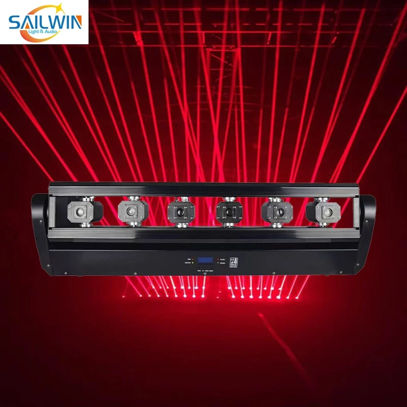 DPD 0 TAX Sailwin 6 Eyes 6X500mW Red Laser Light 180 Degree Moving Head Bar Laser Projector With DMX512 Control System For Party
DPD 0 TAX Sailwin 6 Eyes 6X500mW Red Laser Light 180 Degree Moving Head Bar Laser Projector With DMX512 Control System For Party