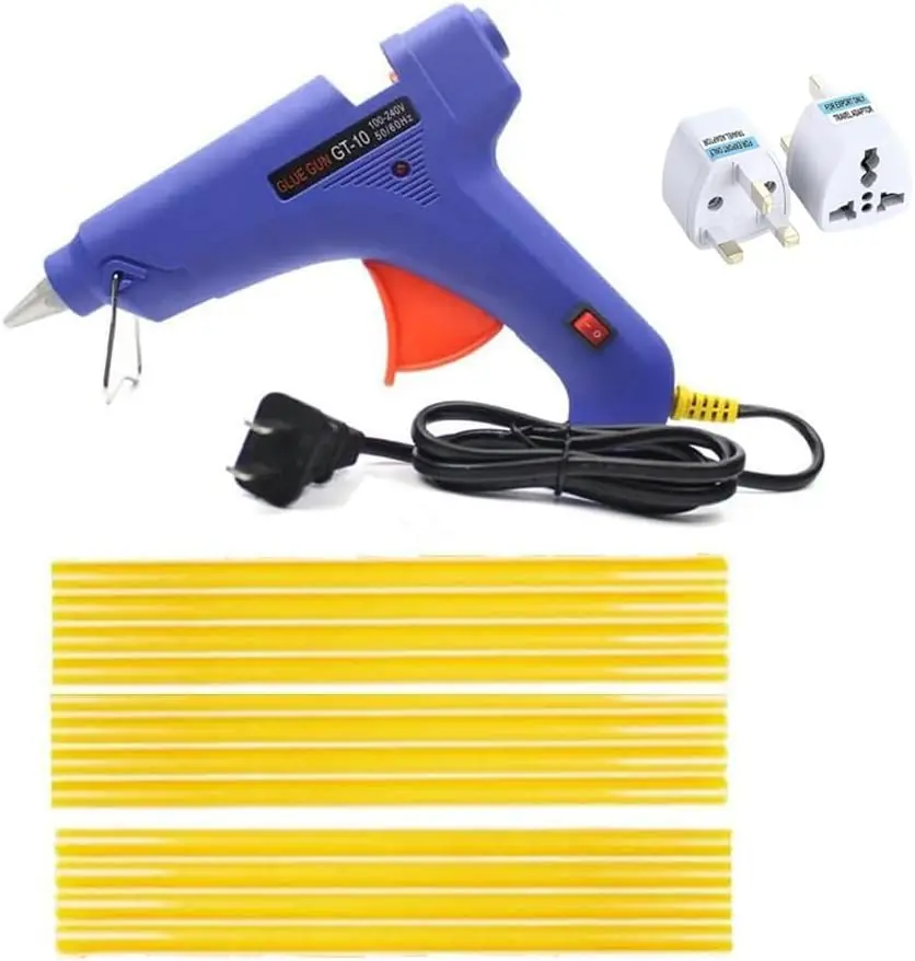 Professional 100-Watt Hot Glue Gun with 12 Glue Sticks for Craft, DIY, and Home Repair
Professional 100-Watt Hot Glue Gun with 12 Glue Sticks for Craft, DIY, and Home Repair