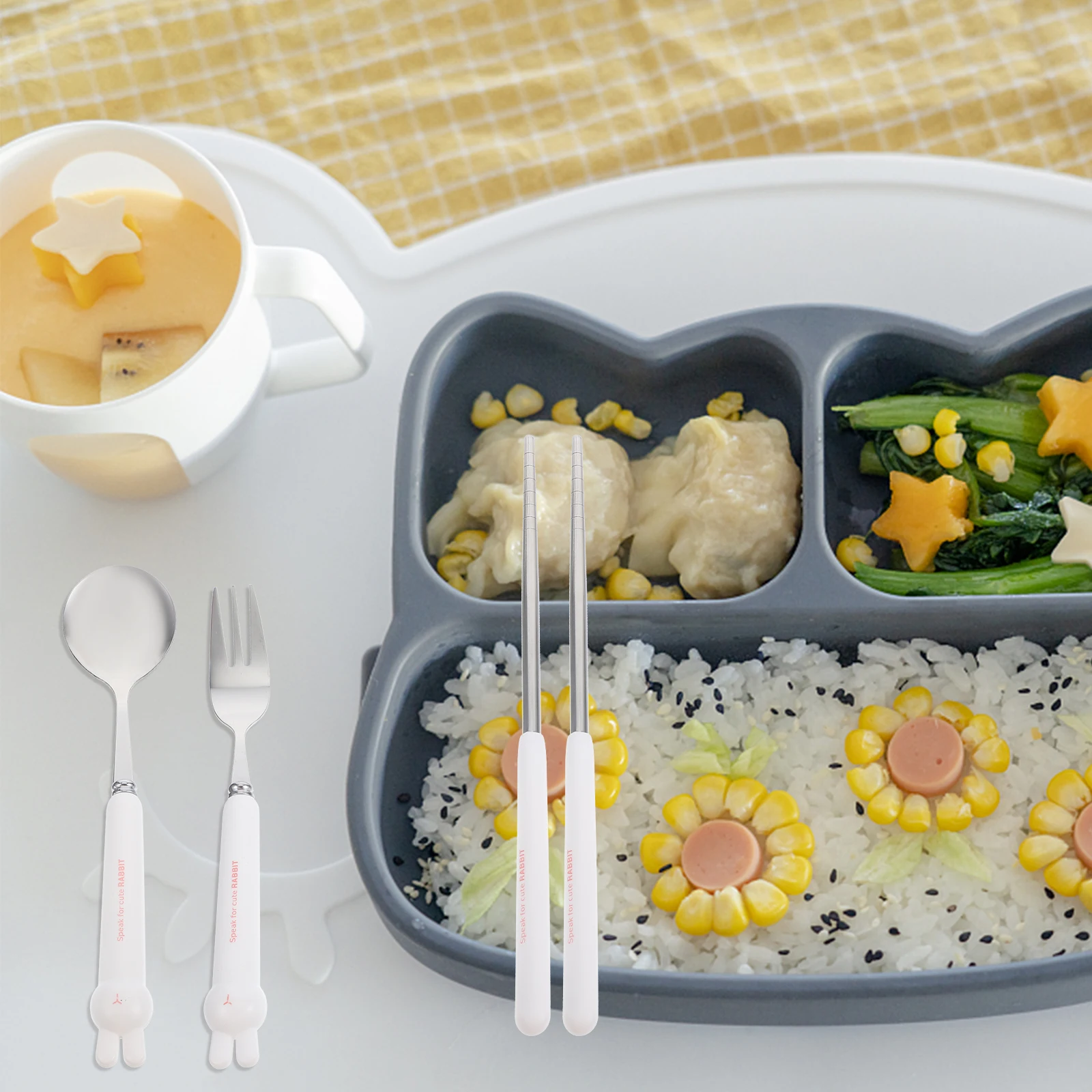 1Set Travel Utensils Set Portable Reusable Stainless Steel Fork Spoon Chopsticks Cute Cartoon Design Outdoor Camping Picnic
1Set Travel Utensils Set Portable Reusable Stainless Steel Fork Spoon Chopsticks Cute Cartoon Design Outdoor Camping Picnic