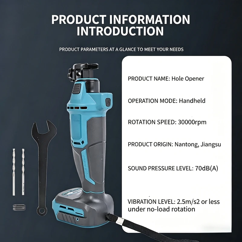 Electric Drywall Cut Out Tool For Dewalt Makita Battery 3 Speed Cutting Woodworking Brushless Rotary Saw Sheetrock Tool 30000RPM
Electric Drywall Cut Out Tool For Dewalt Makita Battery 3 Speed Cutting Woodworking Brushless Rotary Saw Sheetrock Tool 30000RPM