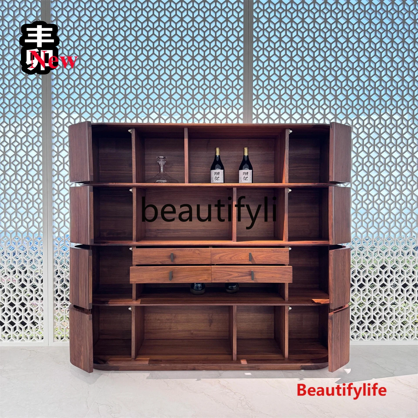 A48 Североамериканский винный шкаф из черного ореха, новый современный светлый роскошный минималистичный сервант из массива дерева в китайском стиле
A48 Североамериканский винный шкаф из черного ореха, новый современный светлый роскошный минималистичный сервант из массива дерева в китайском стиле