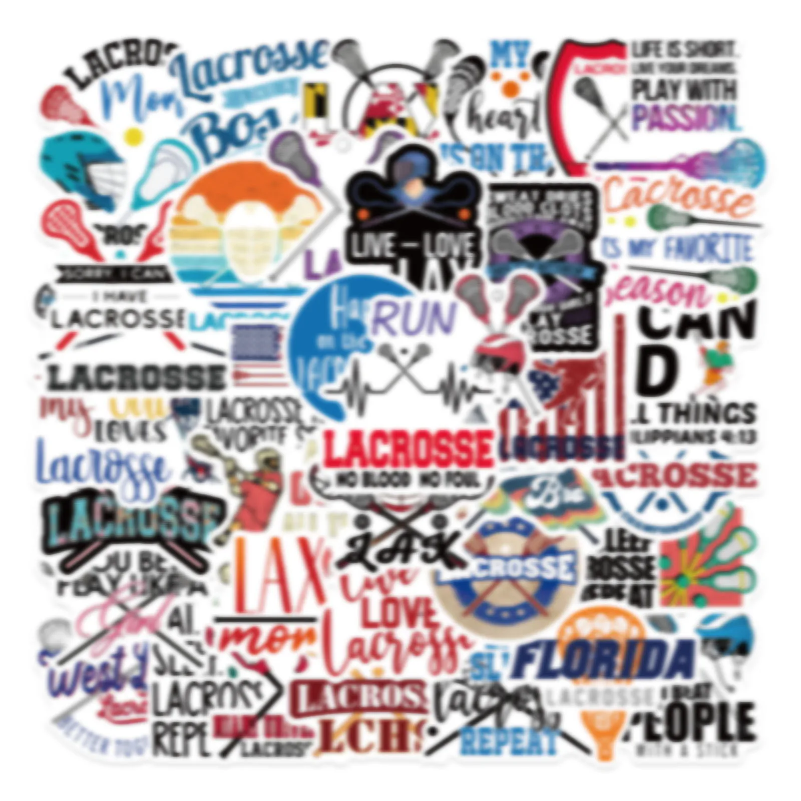 50pcs/pack Lacrosse Stickers For Suitcases Notebooks Waterproof And Portable Available For Wholesale
50pcs/pack Lacrosse Stickers For Suitcases Notebooks Waterproof And Portable Available For Wholesale