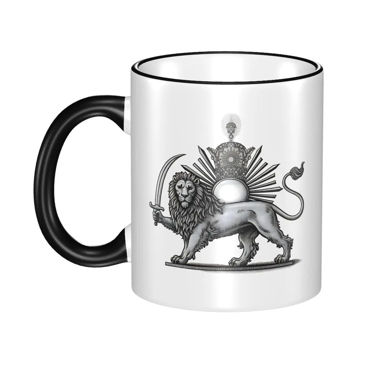 Persia Lion And Sun Iran Emblem Gift Mugs for Friends Cute Coffee Cup Present for Home
Persia Lion And Sun Iran Emblem Gift Mugs for Friends Cute Coffee Cup Present for Home