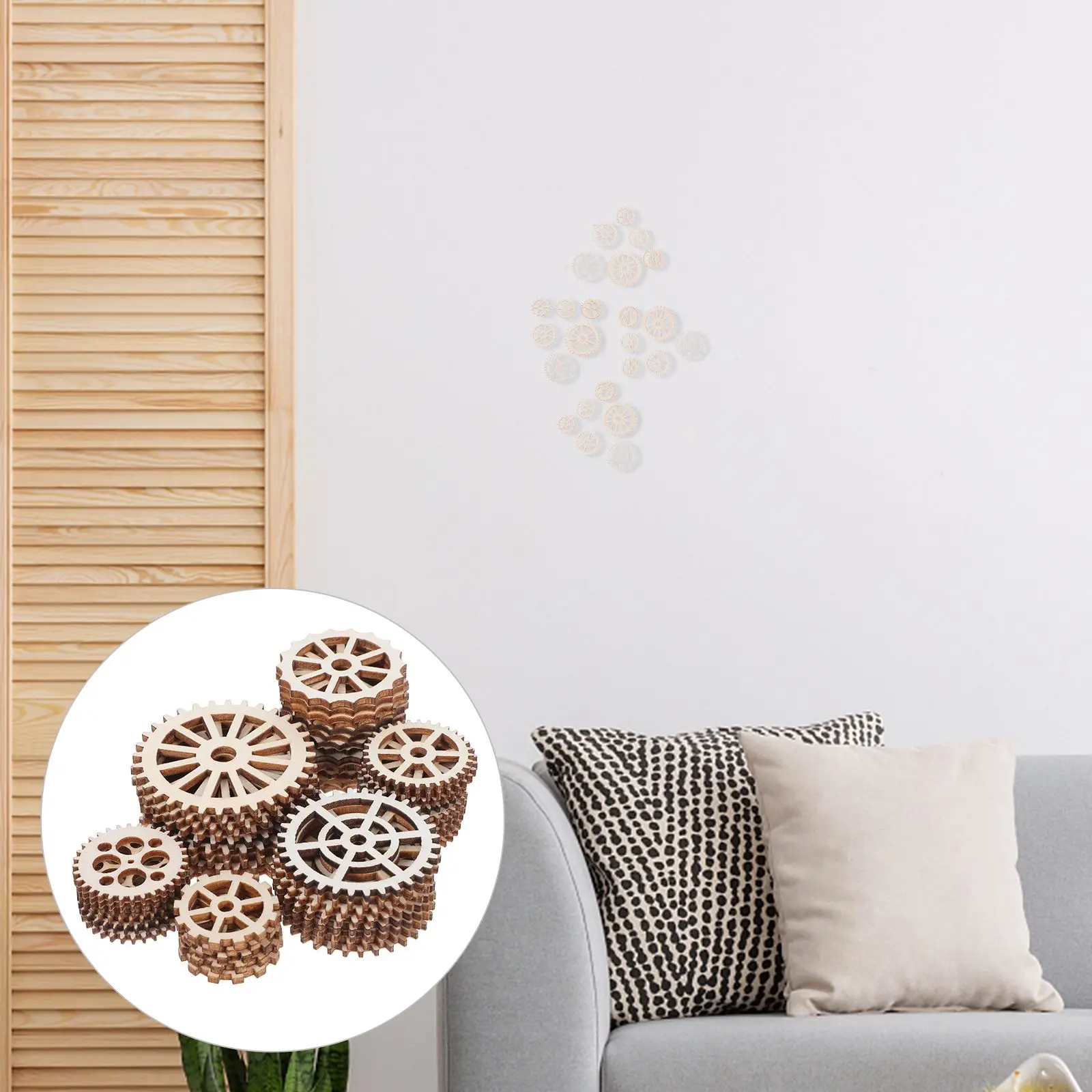 50 Pcs Pendant Home Decor Wood Wooden Slices Gear Pendant Modern Wall Hanging Accessories Smooth Surface DIY Crafts
50 Pcs Pendant Home Decor Wood Wooden Slices Gear Pendant Modern Wall Hanging Accessories Smooth Surface DIY Crafts