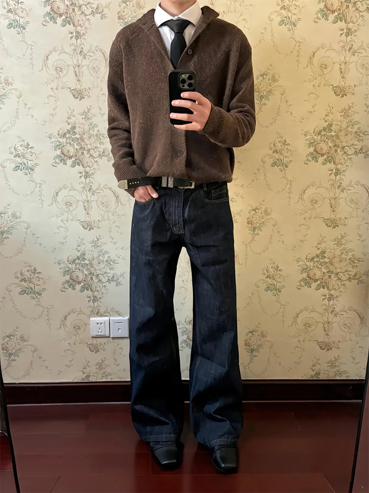 Джинсы Deep Blue Original Color Denim мужские, ретро, в американском стиле, прямые, широкие, с легким расклешением, молодежные, трендовые
Джинсы Deep Blue Original Color Denim мужские, ретро, в американском стиле, прямые, широкие, с легким расклешением, молодежные, трендовые