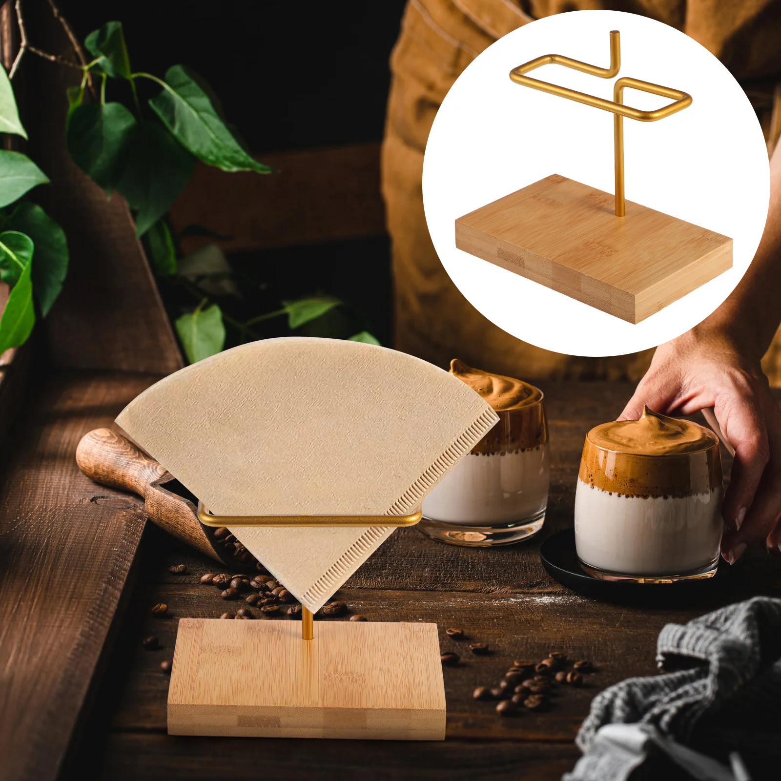 Bamboo Coffee Filter Paper Holder Large Capacity Stand Storage Rack for Home Cafe Office Coffee Filter Storage Organizer
Bamboo Coffee Filter Paper Holder Large Capacity Stand Storage Rack for Home Cafe Office Coffee Filter Storage Organizer