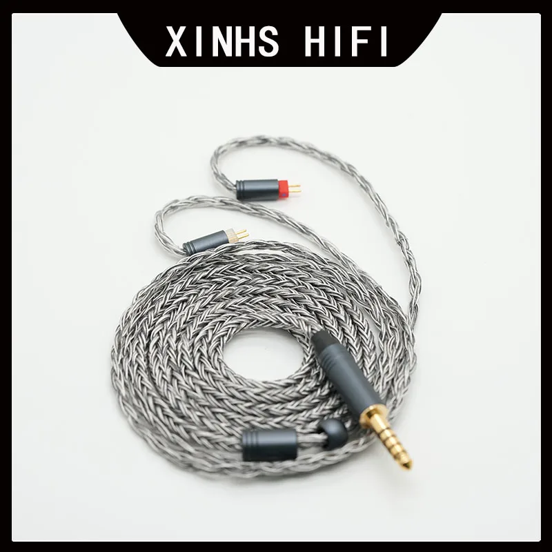 XINHS H03 HiFi Braided Cable 16 Core Silver Gray 6N Silver Plated Single Crystal Copper In Ear Monitor Upgrade Cord
XINHS H03 HiFi Braided Cable 16 Core Silver Gray 6N Silver Plated Single Crystal Copper In Ear Monitor Upgrade Cord