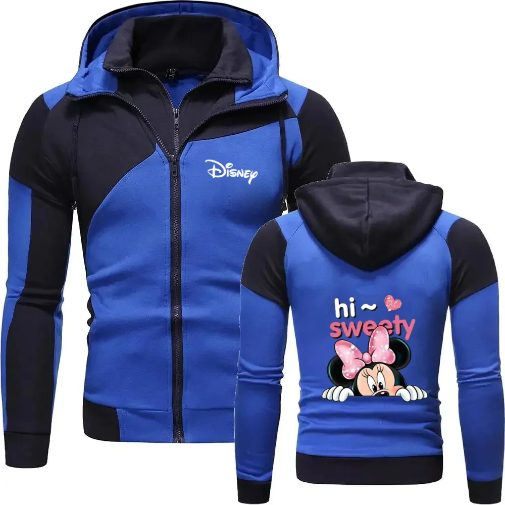 Disney Minnie Hi Sweety Graphic Zip Hoodie Men Women Patchwork Color Block Hooded Sweatshirt Jacket
Disney Minnie Hi Sweety Graphic Zip Hoodie Men Women Patchwork Color Block Hooded Sweatshirt Jacket