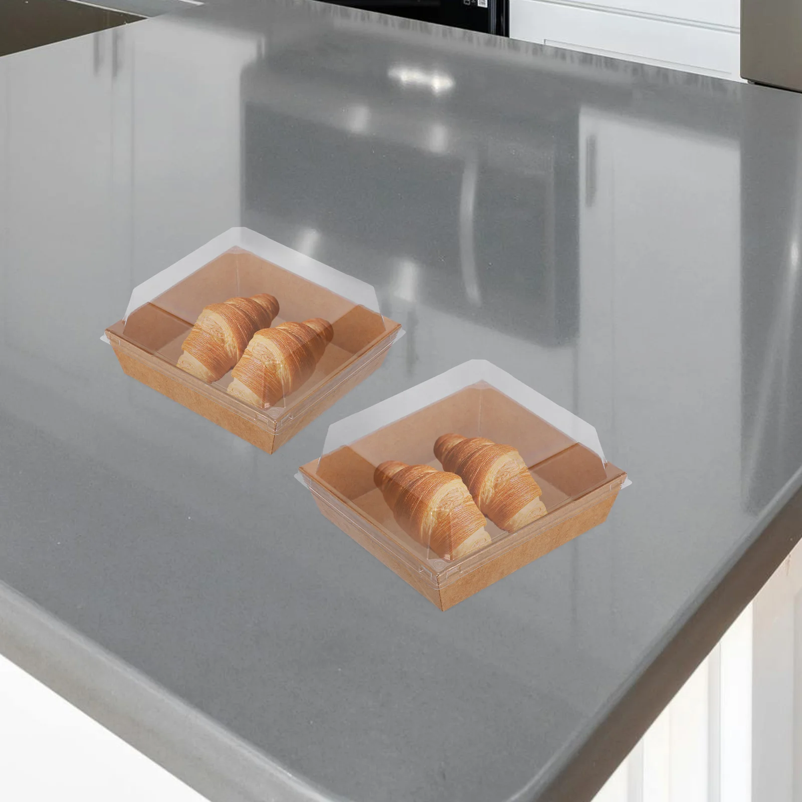 50 Pcs Bakery Crisper Portable Cake Boxes Biscuit Khaki Pp Baked Goods Packaging
50 Pcs Bakery Crisper Portable Cake Boxes Biscuit Khaki Pp Baked Goods Packaging