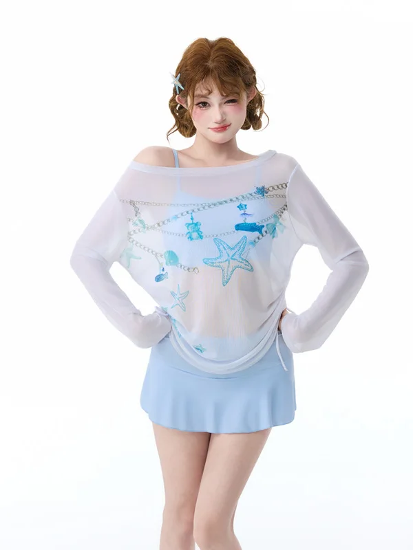 Alice Three-Piece Swimsuit Women's Long Sleeve Thermal Vacation Slimming Sweet High-End Feeling Separate Swimwear Beach Play
Alice Three-Piece Swimsuit Women's Long Sleeve Thermal Vacation Slimming Sweet High-End Feeling Separate Swimwear Beach Play