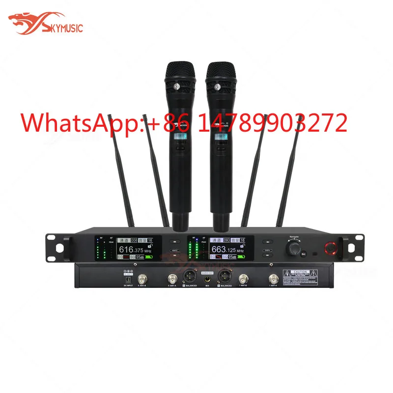 ATX400+ UHF Wireless Handheld Microphone System True Diversity Professional Mic for Stage Karaoke
ATX400+ UHF Wireless Handheld Microphone System True Diversity Professional Mic for Stage Karaoke