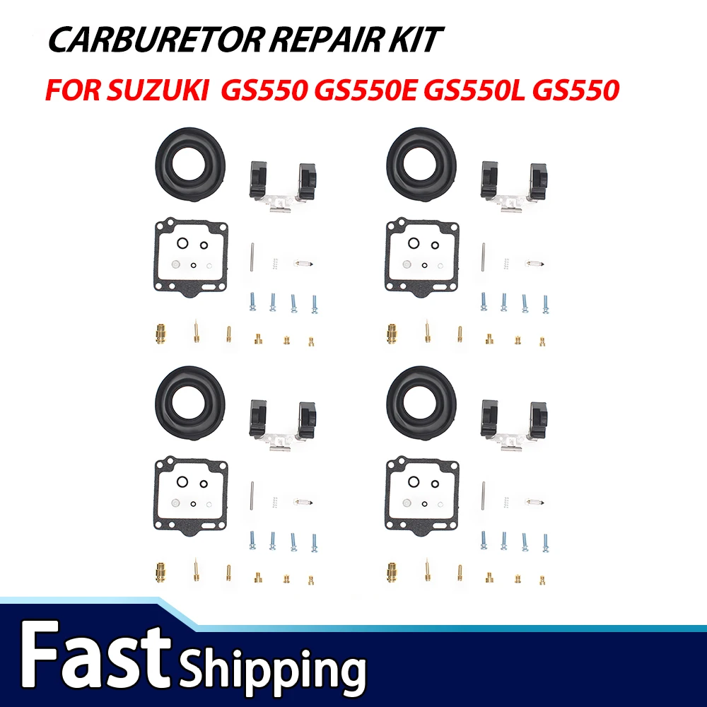 4 Sets For Suzuki GS550 GS550E GS550L GS550M GS550T 1980-1982 Carburetor Repair Kit Carb Rebuild Set Gasket Jets
4 Sets For Suzuki GS550 GS550E GS550L GS550M GS550T 1980-1982 Carburetor Repair Kit Carb Rebuild Set Gasket Jets