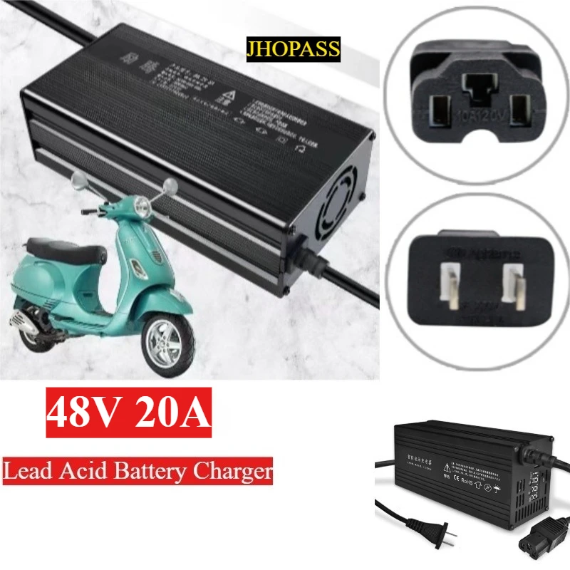 Four-wheeler NEV EV Motorcycle E-bike Car 48V 20A Smart LCD display Lead Acid Battery Charger AC110V or 220V UK US EU AU Plug
Four-wheeler NEV EV Motorcycle E-bike Car 48V 20A Smart LCD display Lead Acid Battery Charger AC110V or 220V UK US EU AU Plug