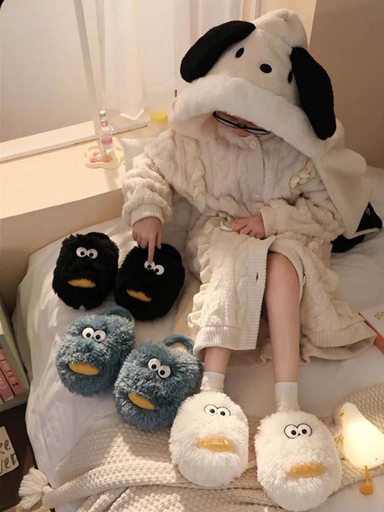 Funny Cotton Slippers Male Winter Plush Couple Warm Indoor Household Thick Sole Cute Slippers Female Winter Slipper
Funny Cotton Slippers Male Winter Plush Couple Warm Indoor Household Thick Sole Cute Slippers Female Winter Slipper