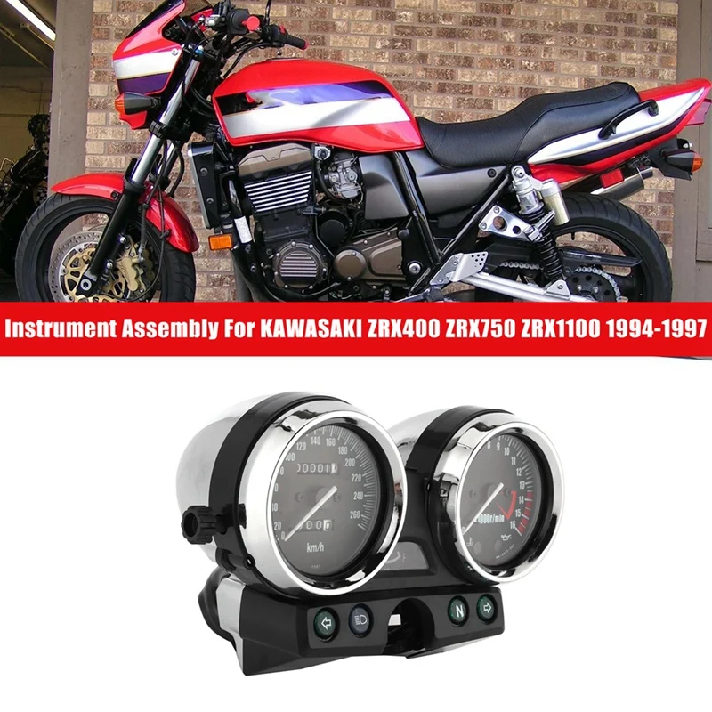 Replacement Instrument Odometer Tachometer Oil Temperature Alarm Meter For KAWASAKI ZRX400 ZRX750 ZRX1100 1994‑1997 260 Turn
Replacement Instrument Odometer Tachometer Oil Temperature Alarm Meter For KAWASAKI ZRX400 ZRX750 ZRX1100 1994‑1997 260 Turn