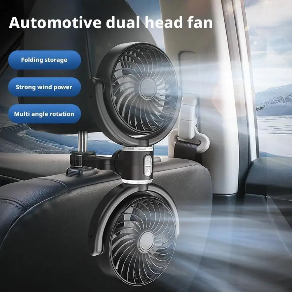 Dual-Head Car Rear Fan USB Powered Hose Fan 360°Rotation Cooling Fan Vehicle Cooling Fan USB Summer Cooler Car Pillow Fan
Dual-Head Car Rear Fan USB Powered Hose Fan 360°Rotation Cooling Fan Vehicle Cooling Fan USB Summer Cooler Car Pillow Fan
