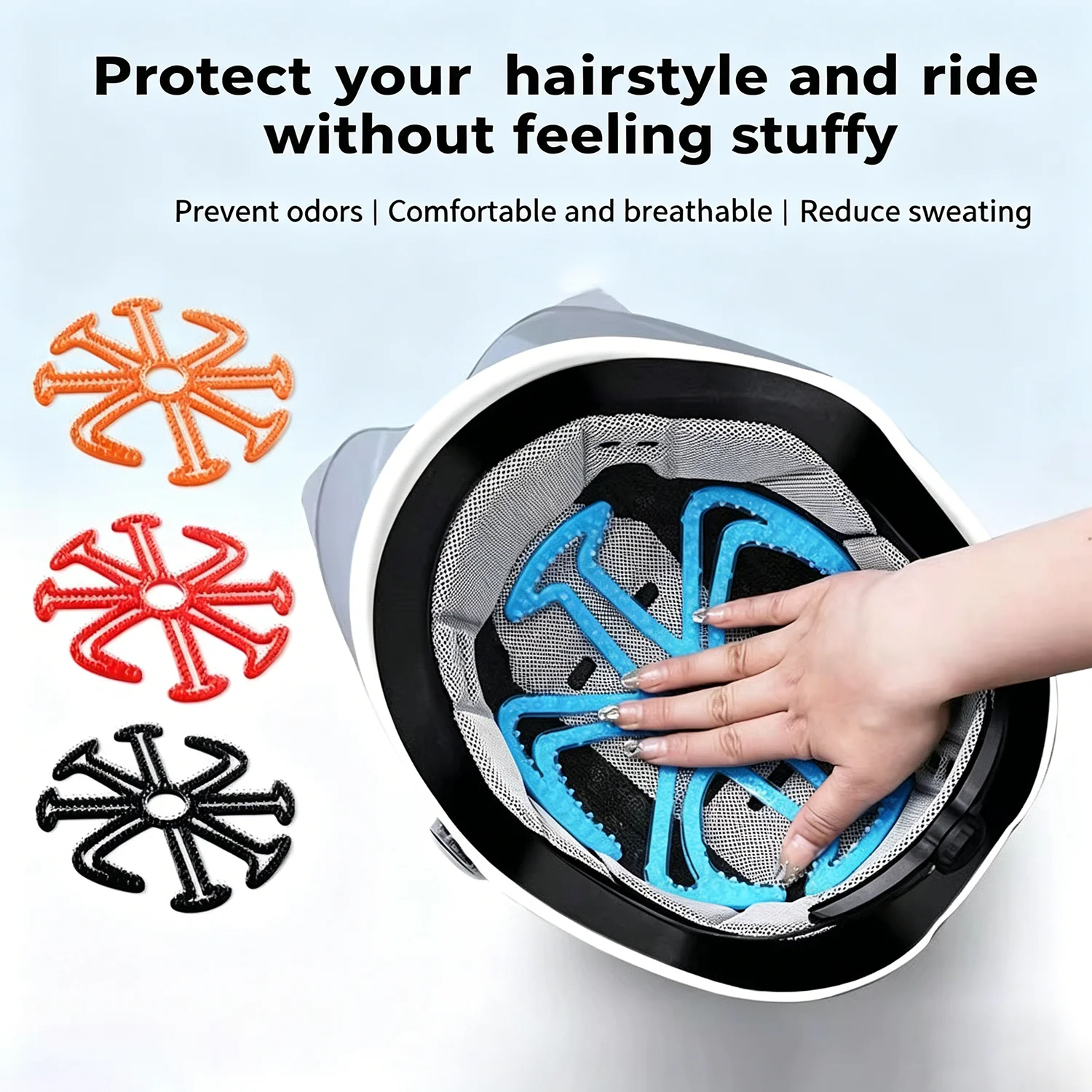 Motorcycle Helmet Silicone Lining Flexible Deformation Resistant Cycling Vehicle Helmet Vehicle Helmet Lining Well-ventilated
Motorcycle Helmet Silicone Lining Flexible Deformation Resistant Cycling Vehicle Helmet Vehicle Helmet Lining Well-ventilated