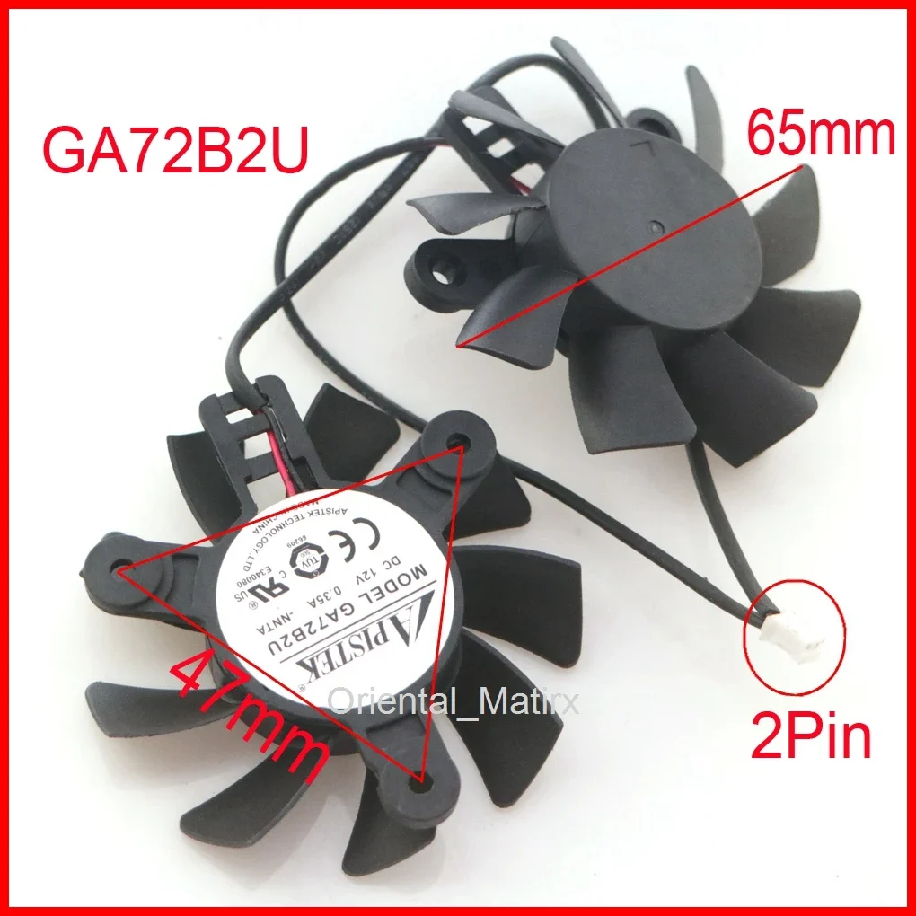 GA72B2U 65 мм 47*47*47 мм 12 В 0,35 А 2 провода 2 контакта для ZOTAC GTX650 GTX650Ti видеокарта VGA охлаждающий вентилятор
GA72B2U 65 мм 47*47*47 мм 12 В 0,35 А 2 провода 2 контакта для ZOTAC GTX650 GTX650Ti видеокарта VGA охлаждающий вентилятор