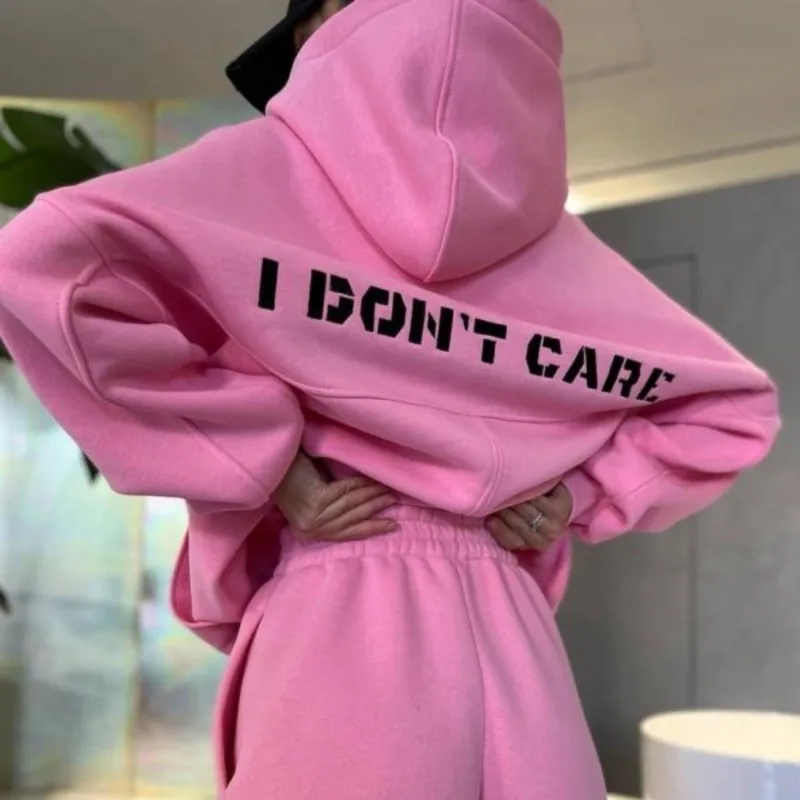 Printed Letter Hooded Tracksuit 2 Piece Set Women High Waist Sports Pants Suit Autumn Winter Ladies Fashion Sweater Set Y2k
Printed Letter Hooded Tracksuit 2 Piece Set Women High Waist Sports Pants Suit Autumn Winter Ladies Fashion Sweater Set Y2k