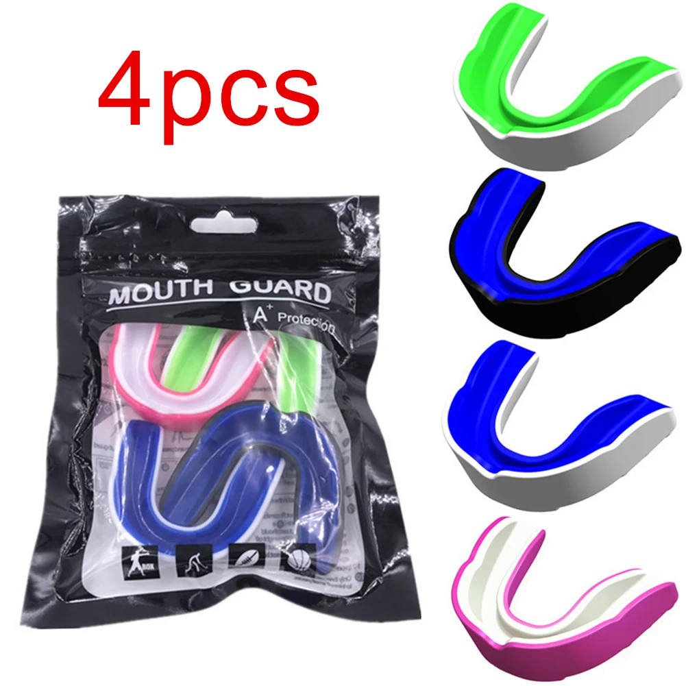 4 pieces; mouthguard suitable for long stick hockey, basketball, karate, martial arts, rugby, boxing, mixed martial arts
4 pieces; mouthguard suitable for long stick hockey, basketball, karate, martial arts, rugby, boxing, mixed martial arts