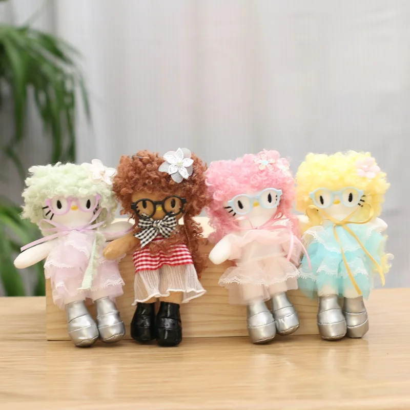 Retro Curly Hair Hello Kitty Plush Keychain Cute Cartoon Glasses Kt Plush Toy Anime Peripherals Schoolbag Charm Ornament Gift
Retro Curly Hair Hello Kitty Plush Keychain Cute Cartoon Glasses Kt Plush Toy Anime Peripherals Schoolbag Charm Ornament Gift