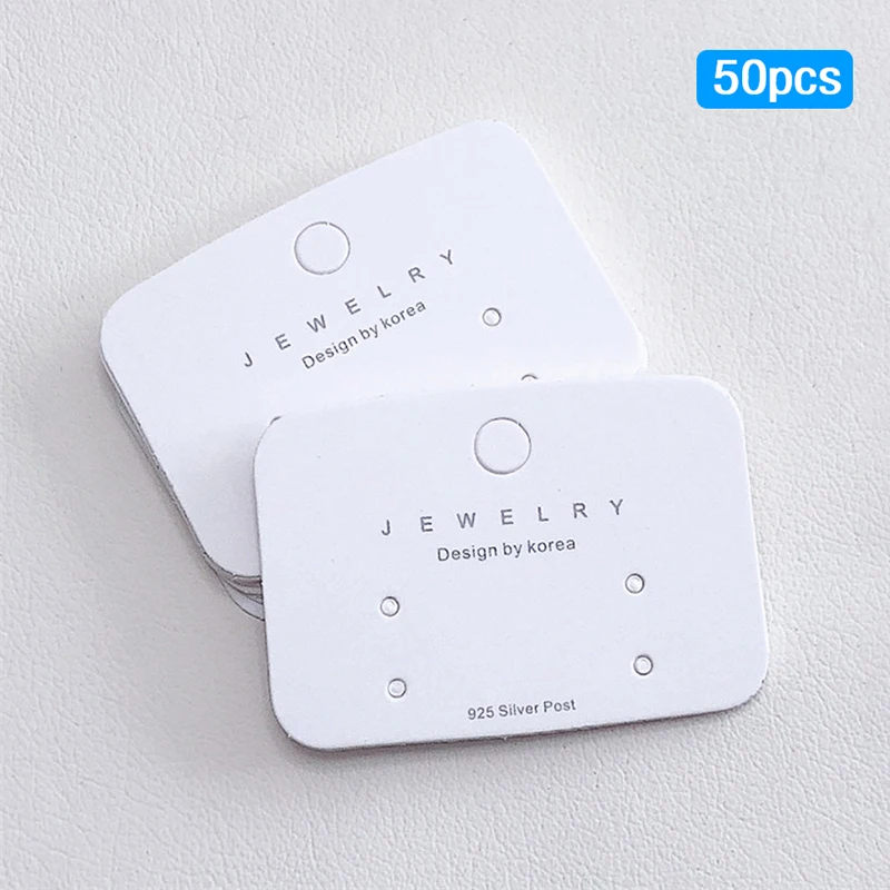 50Pcs Minimalist White Cardboard Paper Packing Card Earrings Packing Display Card DIY Stud Earrings Retail Price Tag Label
50Pcs Minimalist White Cardboard Paper Packing Card Earrings Packing Display Card DIY Stud Earrings Retail Price Tag Label