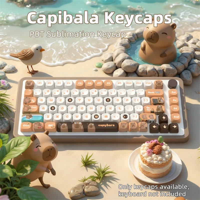 Capibala Keycaps PBT Thermal Sublimation Process MOA Height 114 Keycaps Wide Compatible Cute Wear-resistant
Capibala Keycaps PBT Thermal Sublimation Process MOA Height 114 Keycaps Wide Compatible Cute Wear-resistant