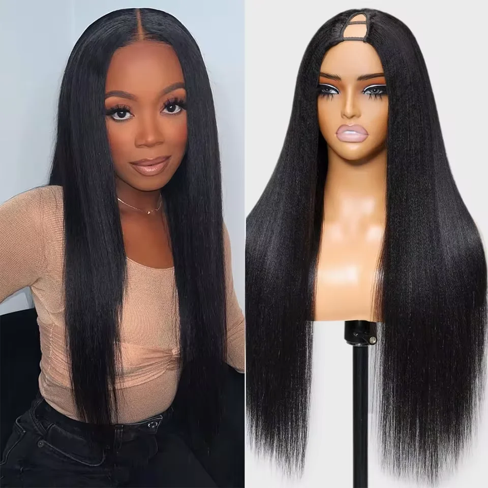 32 Inches V Part Straight Human Hair Wig 200 Density Natural Color 100% Human Hair Brazilian Frontal Wigs For Women
32 Inches V Part Straight Human Hair Wig 200 Density Natural Color 100% Human Hair Brazilian Frontal Wigs For Women