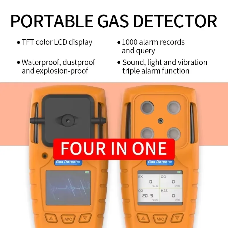 Safewill ES30A 4-in-1 Gas Detector with Multi-Alarm
Safewill ES30A 4-in-1 Gas Detector with Multi-Alarm