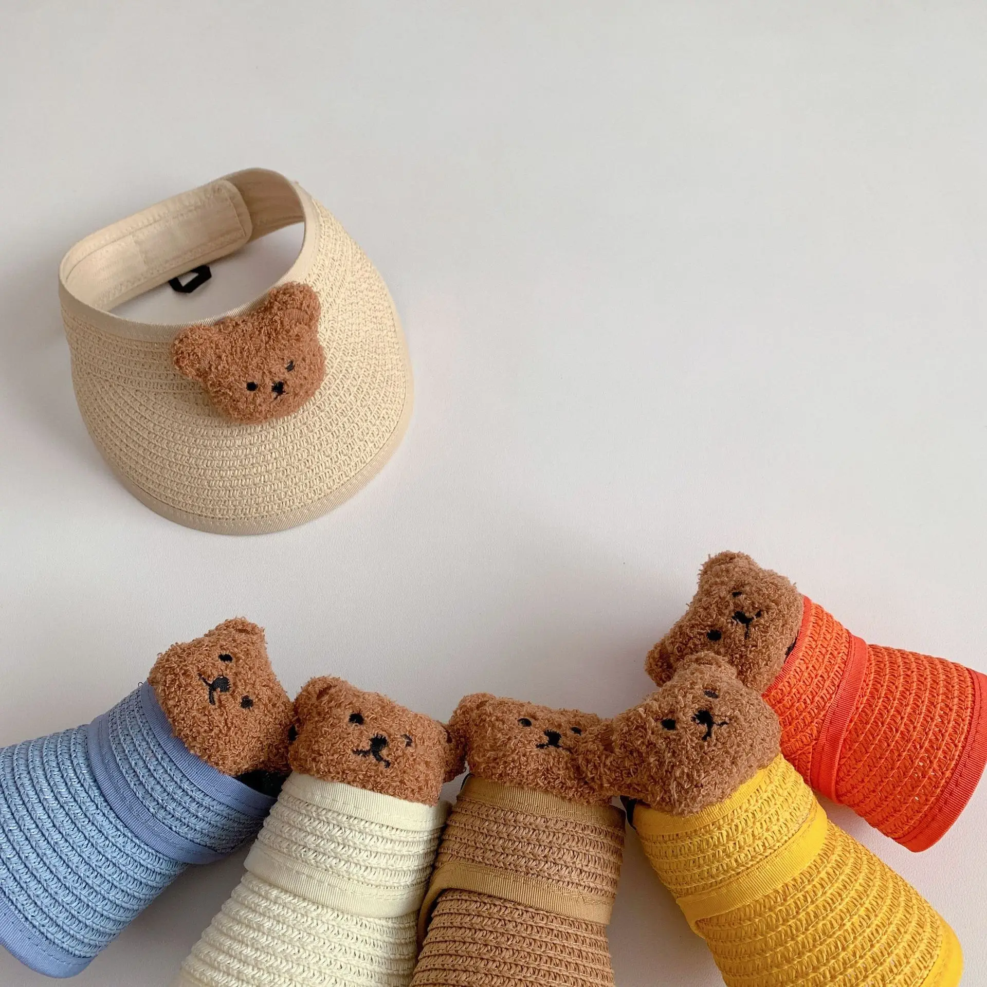 2024 New Kids Straw Hats 1-7 Year Summer Cute Cartoon Bear Hat Children Baseball Hat Visor Cap For Boys Girls Baby Sun Hat
2024 New Kids Straw Hats 1-7 Year Summer Cute Cartoon Bear Hat Children Baseball Hat Visor Cap For Boys Girls Baby Sun Hat